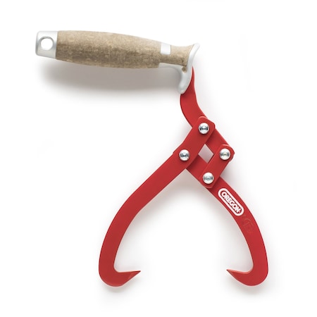 Oregon Lifting Tong, 180mm Jaw Opening with Non-Slip Ergonomic Leather Handle 536321